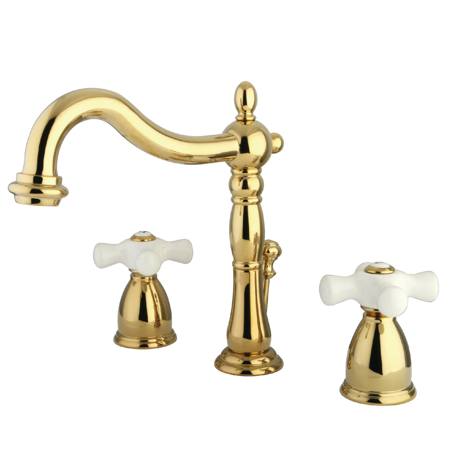 Derengge F-8303-PB Gold Finish 8” Widespread Two Handle Bathroom Faucet 