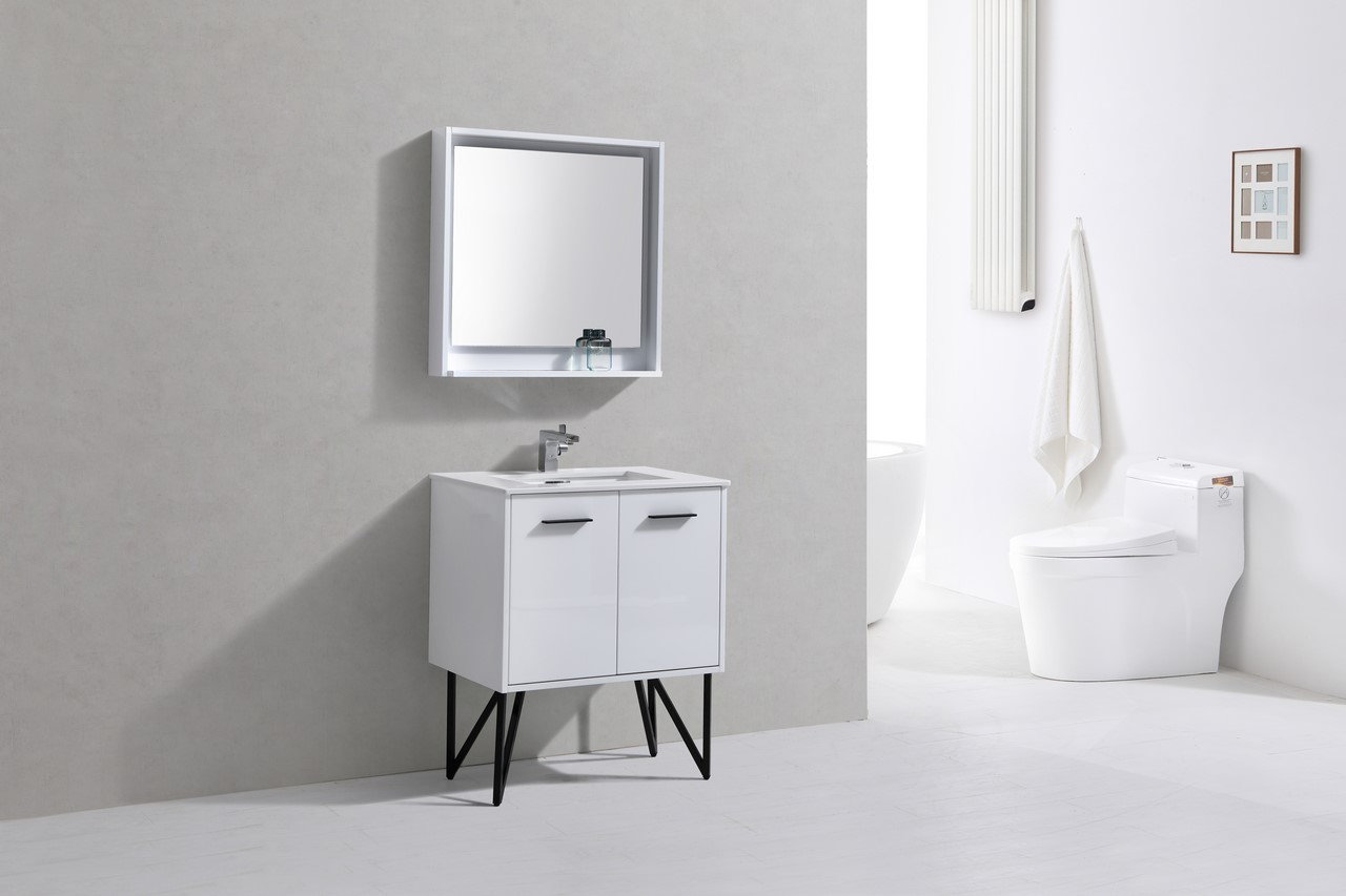 Bathroom Vanity With Matching Mirror