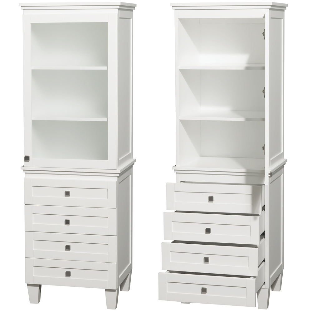 Acclaim 72 Inch Linen Cabinet White Finish Practical Floor
