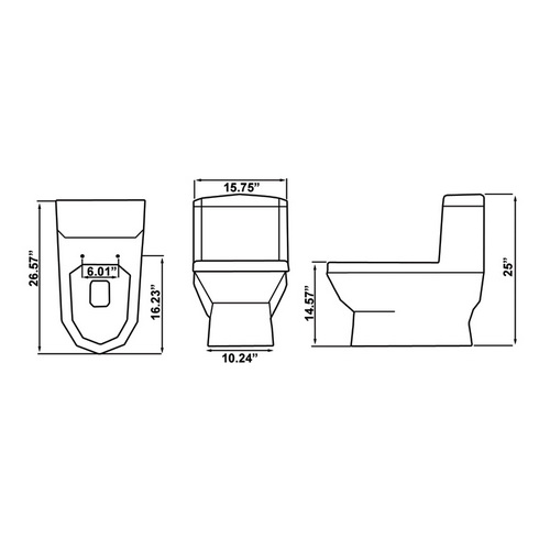 Ariel Platinum TB222M Toilet Chart