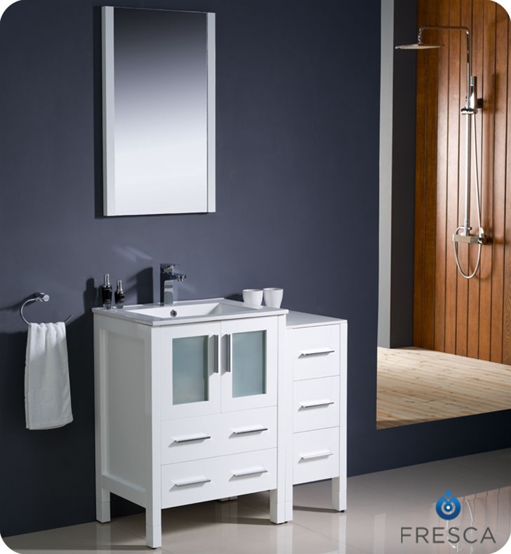 36 Modern Bathroom Vanity With Color, 36 In Bathroom Vanity Cabinet