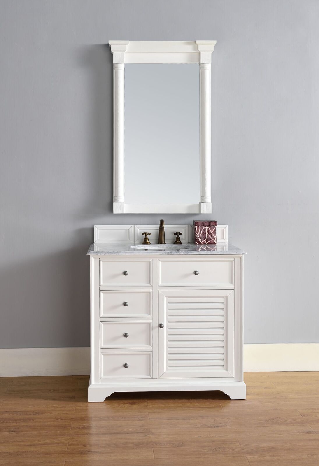 James Martin Savannah Collection 36" Cottage White Single Vanity Cabinet