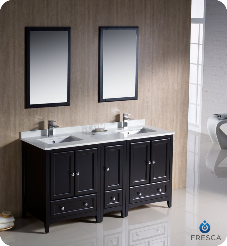 Double Sink Bathroom Vanity, Bathroom Vanity Canada 60 Inch