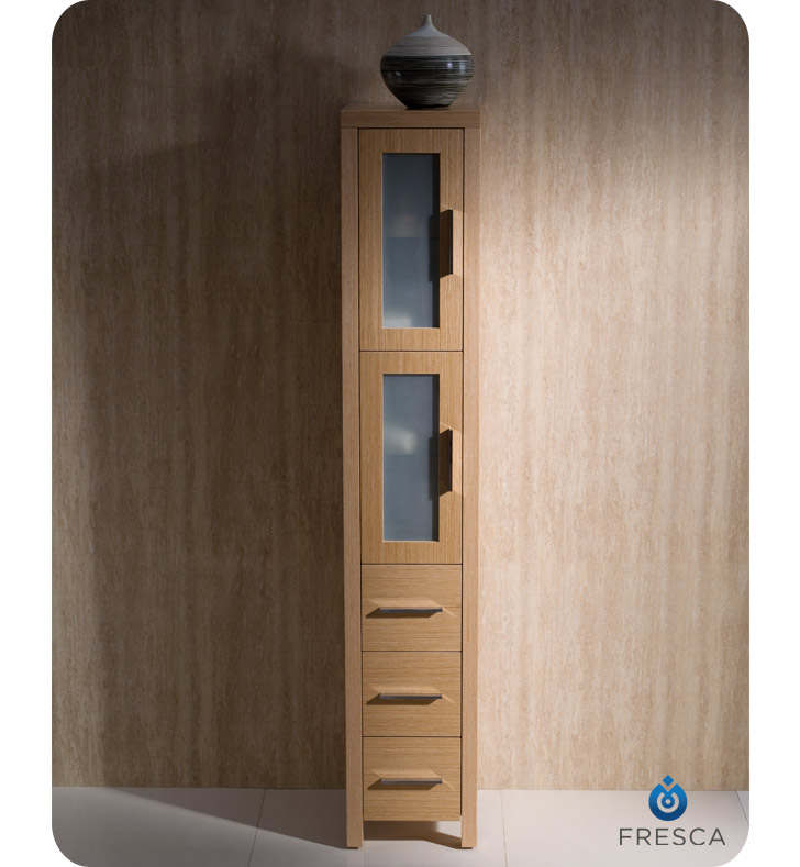 68'' Tall Linen Cabinet  Contemporary Tall Bathroom Storage