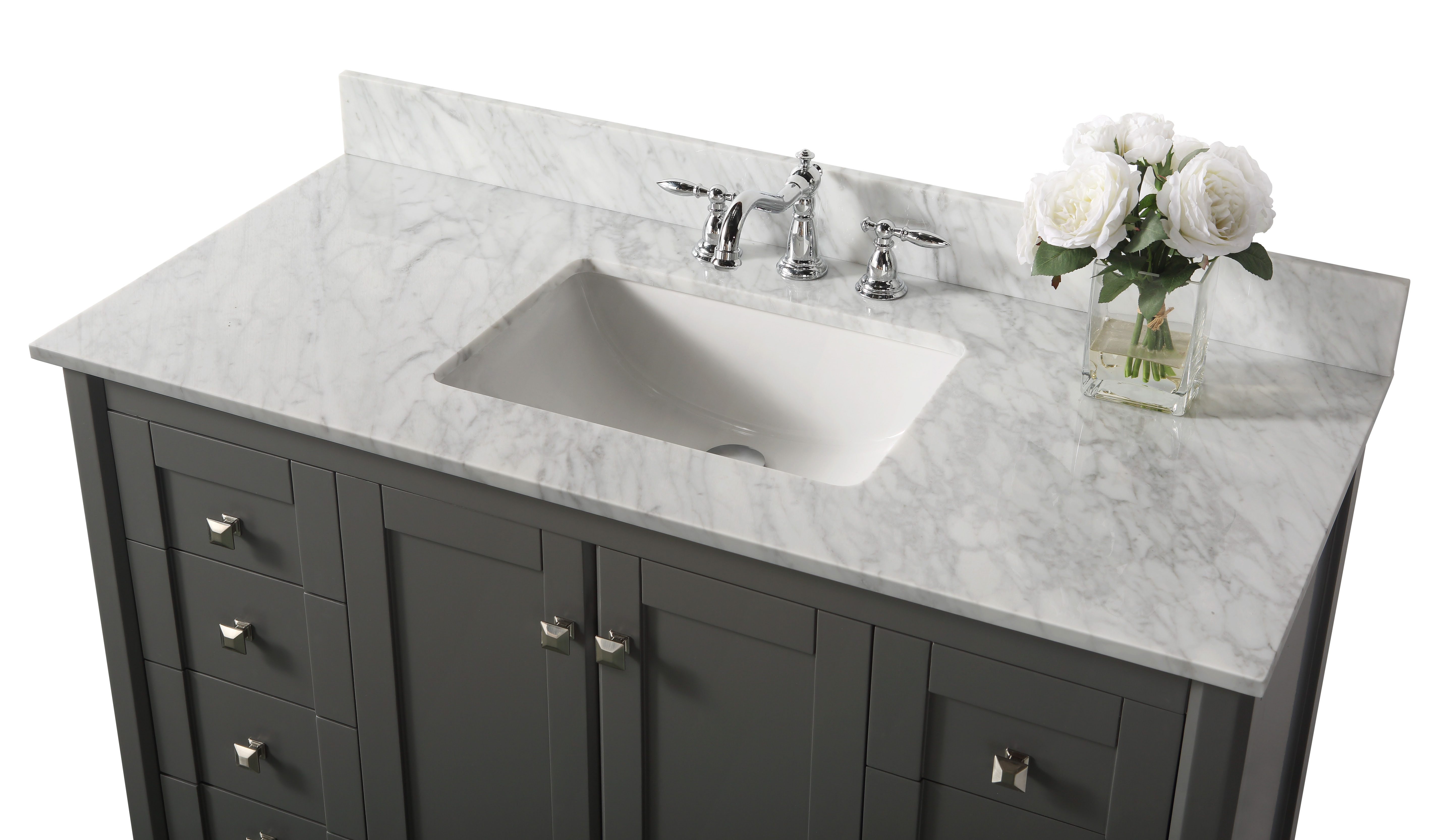 40 Bathroom Vanity With Carrara Top