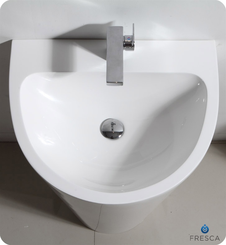 24 White Pedestal Sink Modern Bathroom, 24 Pedestal Sink Bathroom Vanity Cabinet