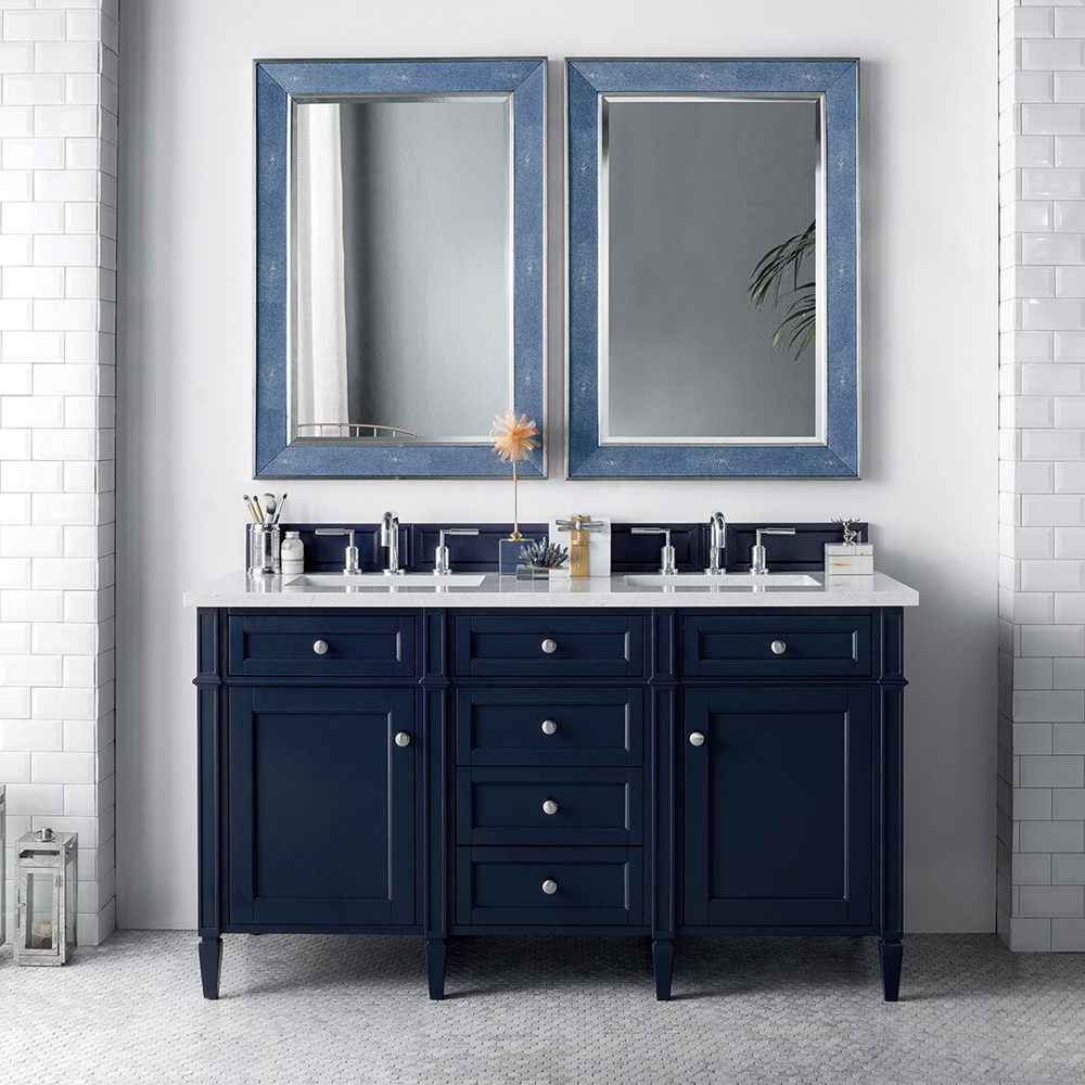 James Martin Brittany Collection 60, 72 Brittany Double Bathroom Vanity Victory Blue