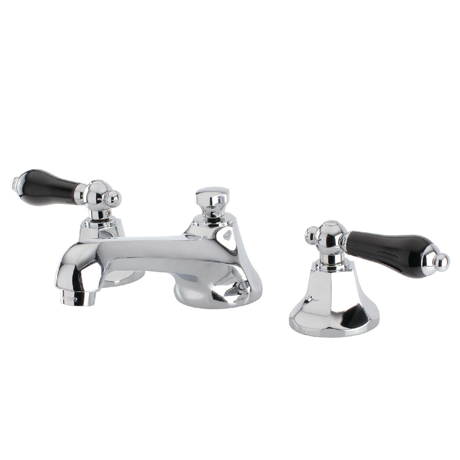 Modern 2-Handle 3-Hole Deck Mounted Widespread Bathroom Faucet Brass Pop-Up Polished Chrome