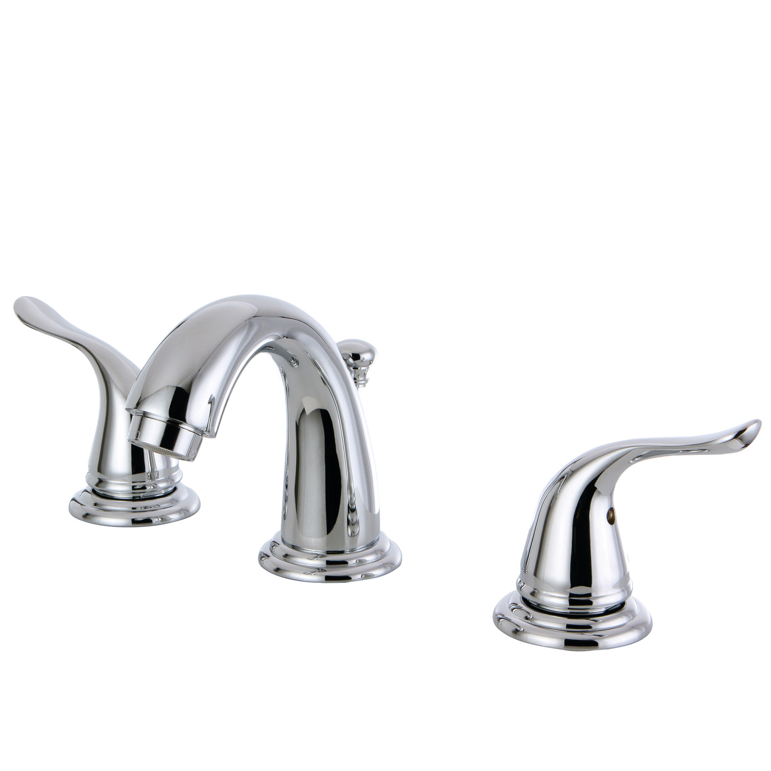 Traditional Two-Handle 3-Hole Deck Mounted Widespread Bathroom Faucet with Plastic Pop-Up Polished Chrome Color