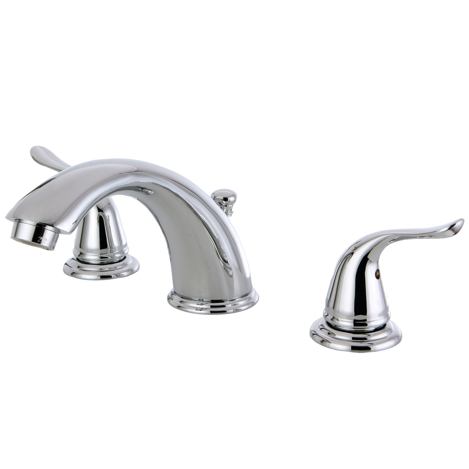 Traditional Two-Handle 3-Hole Deck Mounted Widespread Bathroom Faucet with Plastic Pop-Up in Polished Chrome with 3 Finish Option