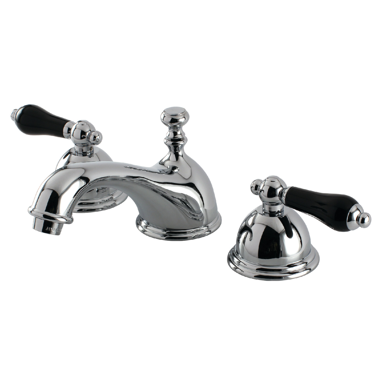 Traditional Two-Handle Three-Hole Deck Mounted Widespread Bathroom Faucet with Brass Pop-Up in Polished Chrome with 7 Finish Options