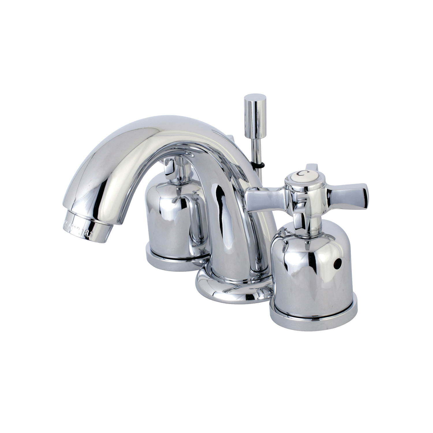 Modern Two-Handle 3-Hole Deck Mounted Widespread Bathroom Faucet with Plastic Pop-Up with 4 Finish Options