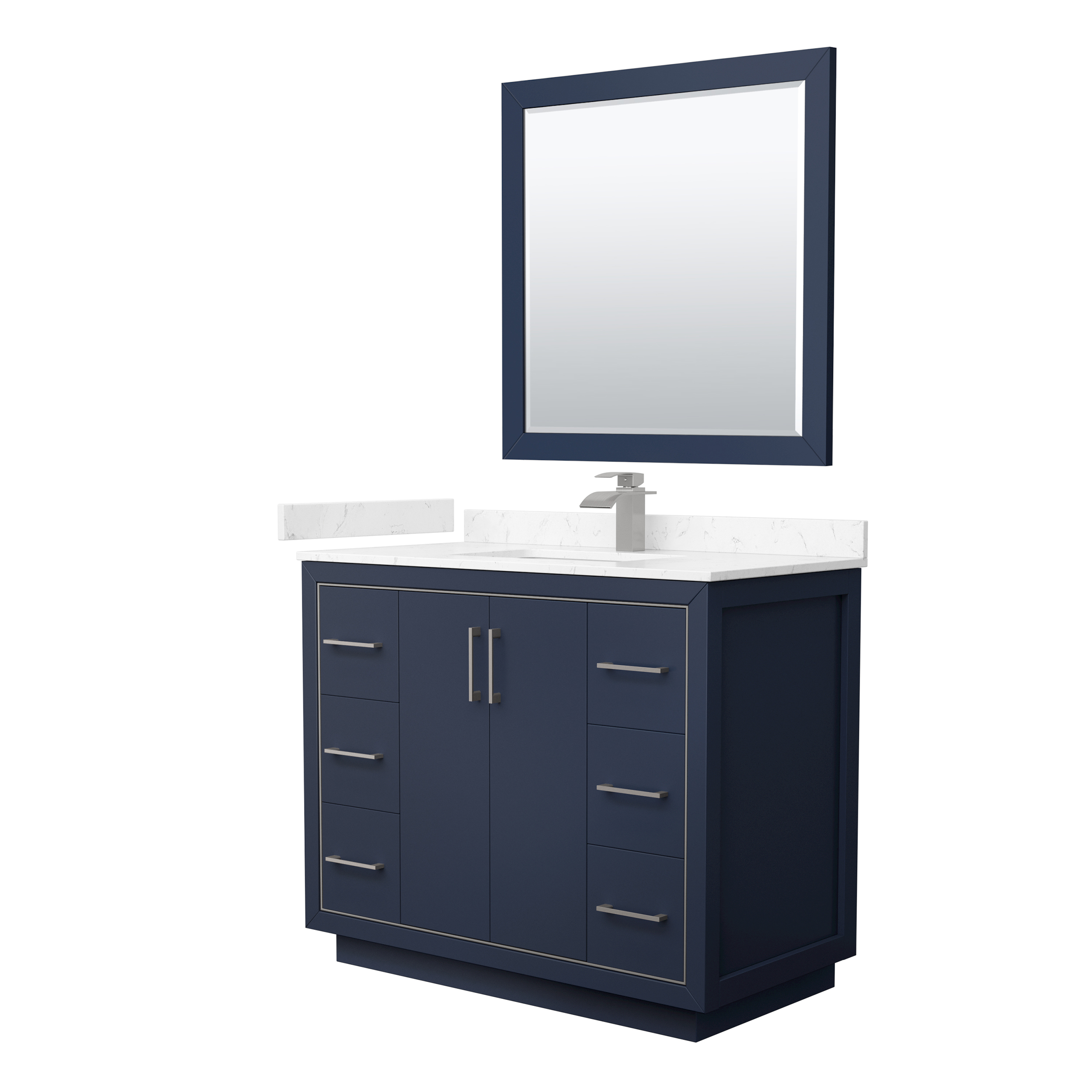 42" Single Bathroom Vanity with 4 Color Options, 3 Countertop Options, 3 Hardware Options and Mirror Option