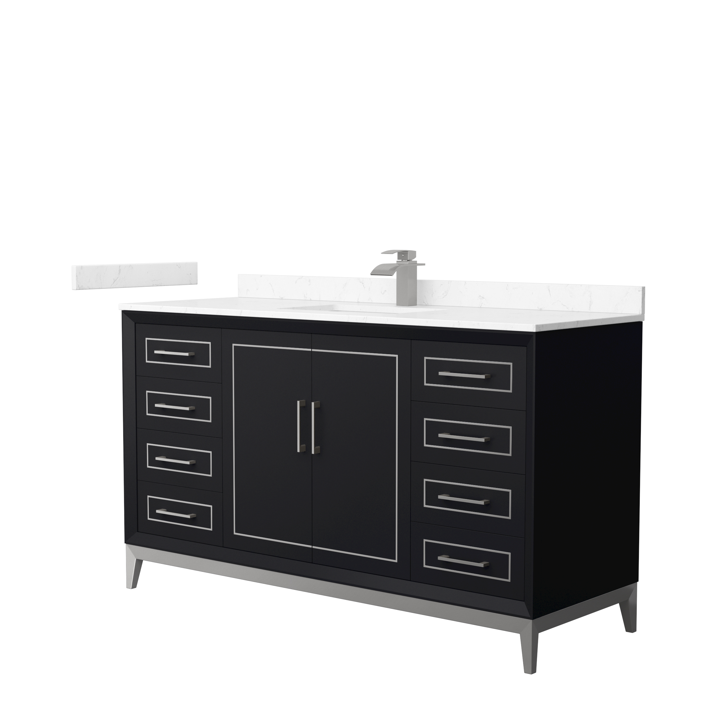 60" Single Bathroom Vanity with 4 Color Options, 3 Countertop Options and 3 Hardware Options