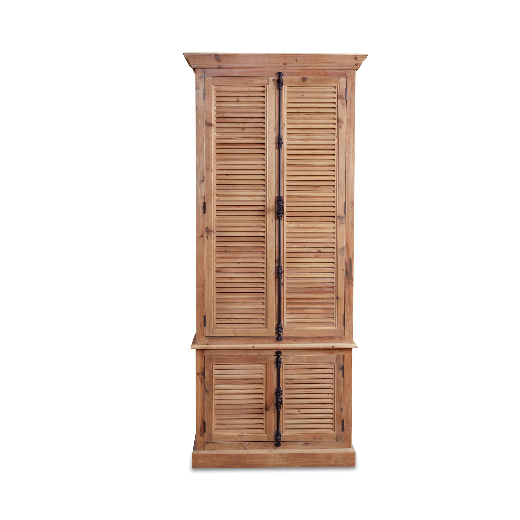 Cherry Grove Four-Door Cabinet in Natural Finish