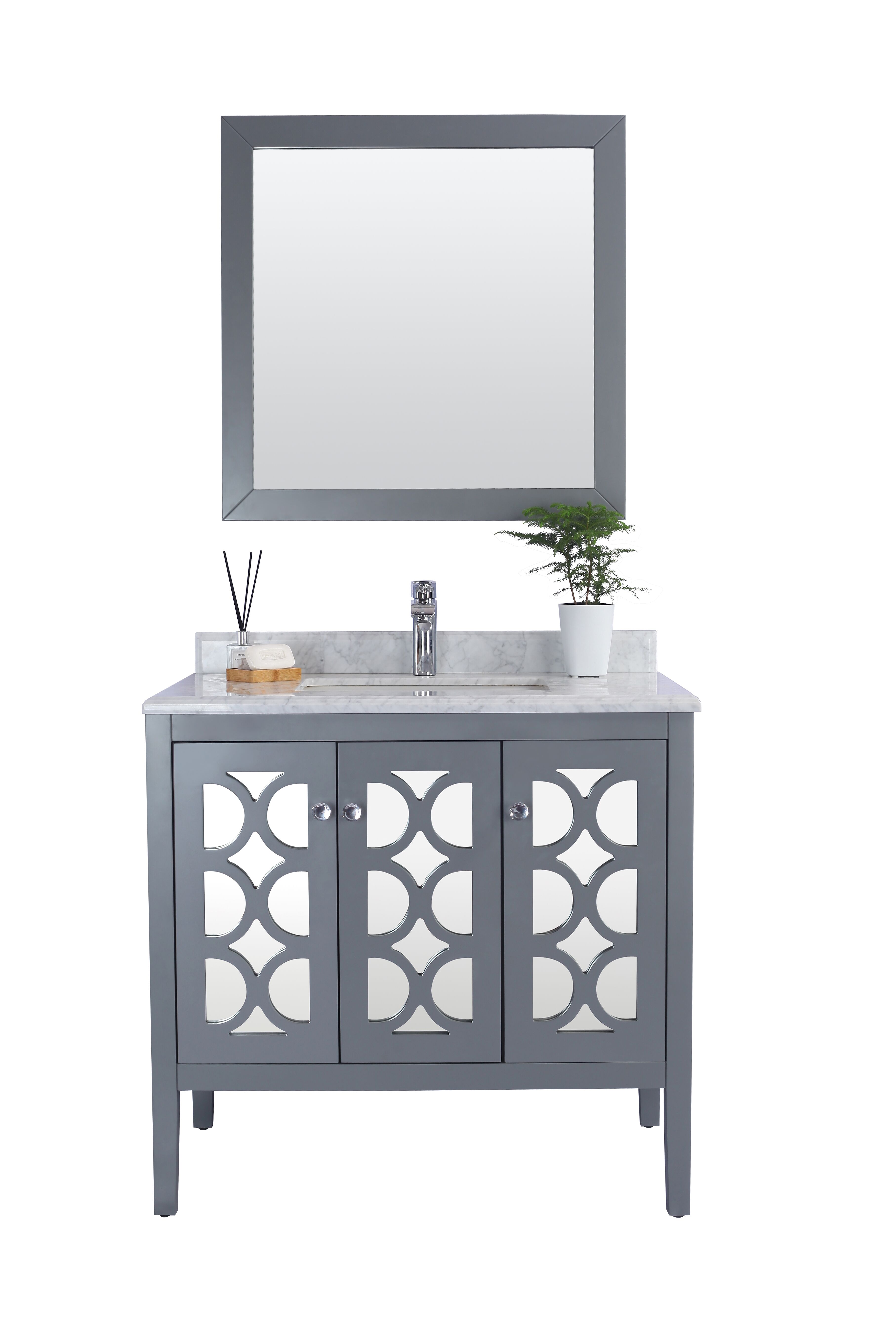 36" Single Bathroom Vanity Cabinet with Top and Color Options