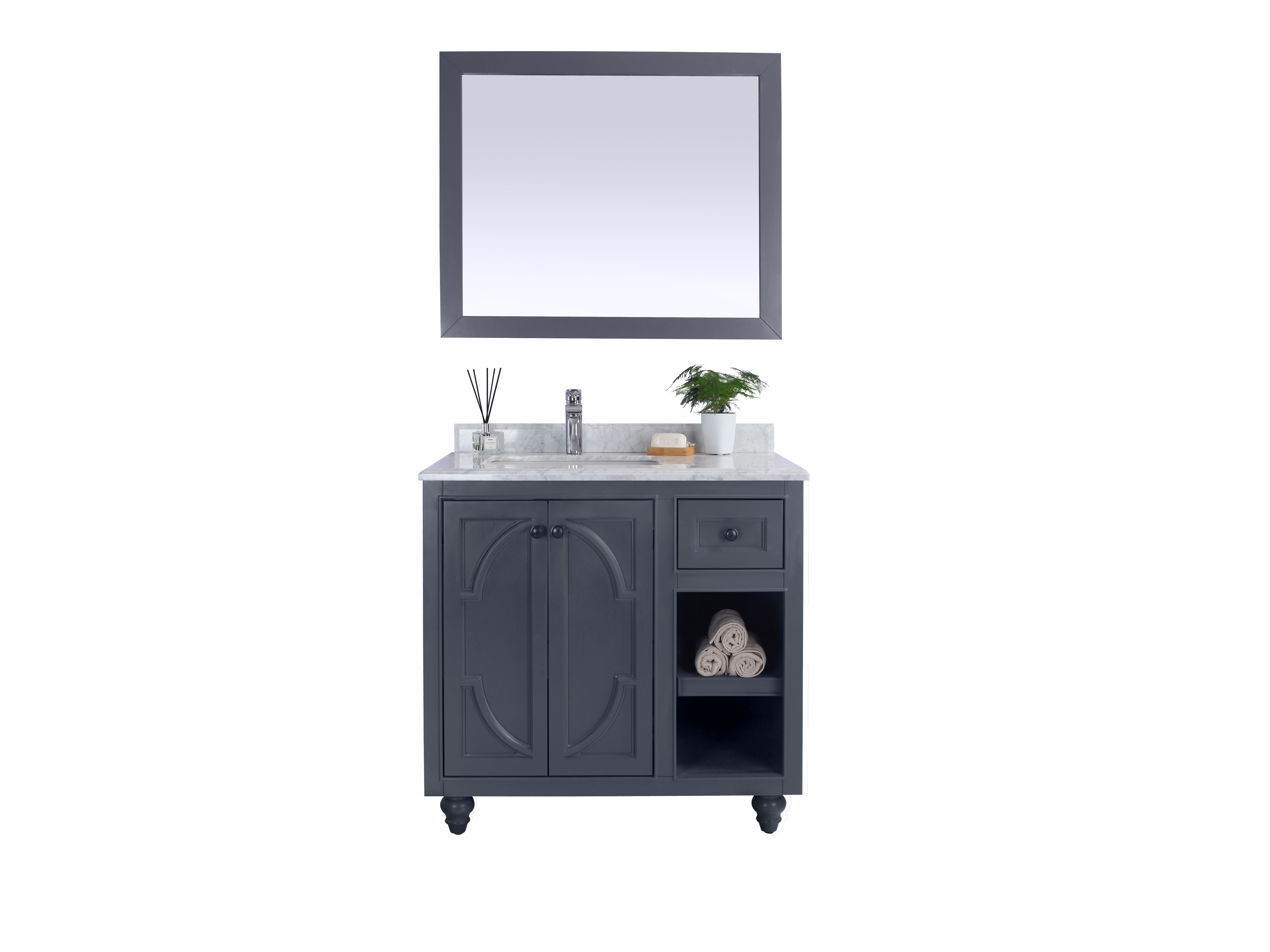 36" Single Bathroom Vanity Cabinet + Top and Color Options