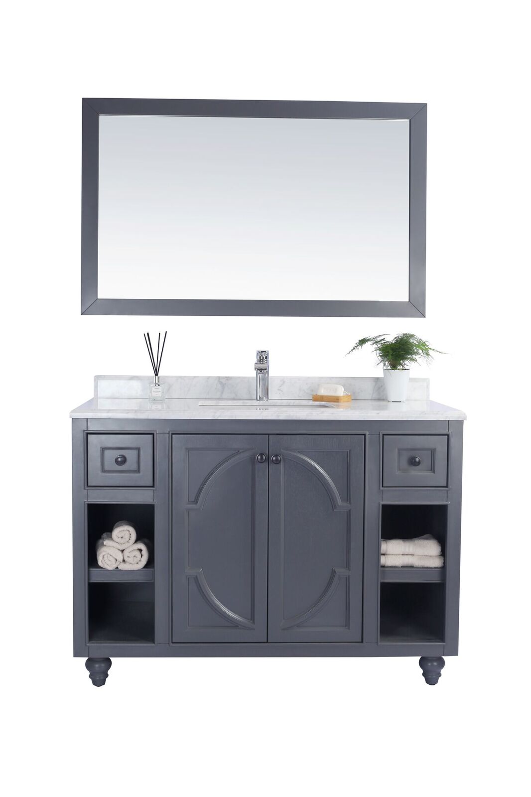 48" Single Bathroom Vanity Cabinet + Top and Color Options