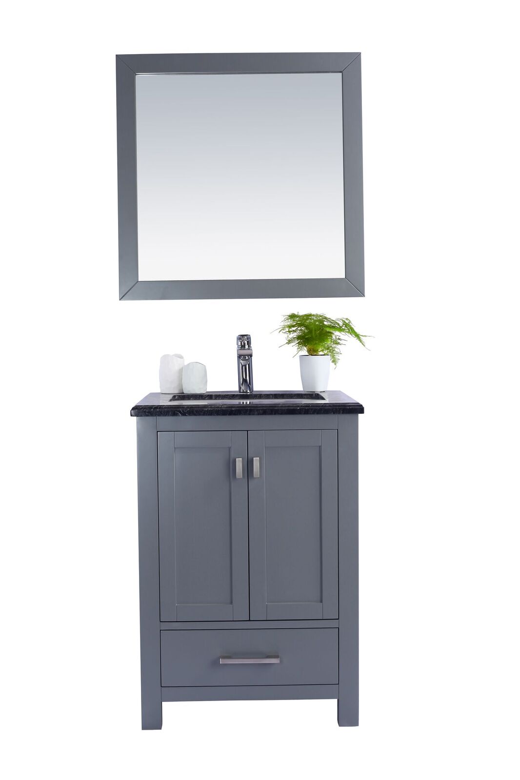 24" Single Sink Bathroom Vanity Cabinet + Top and Color Options