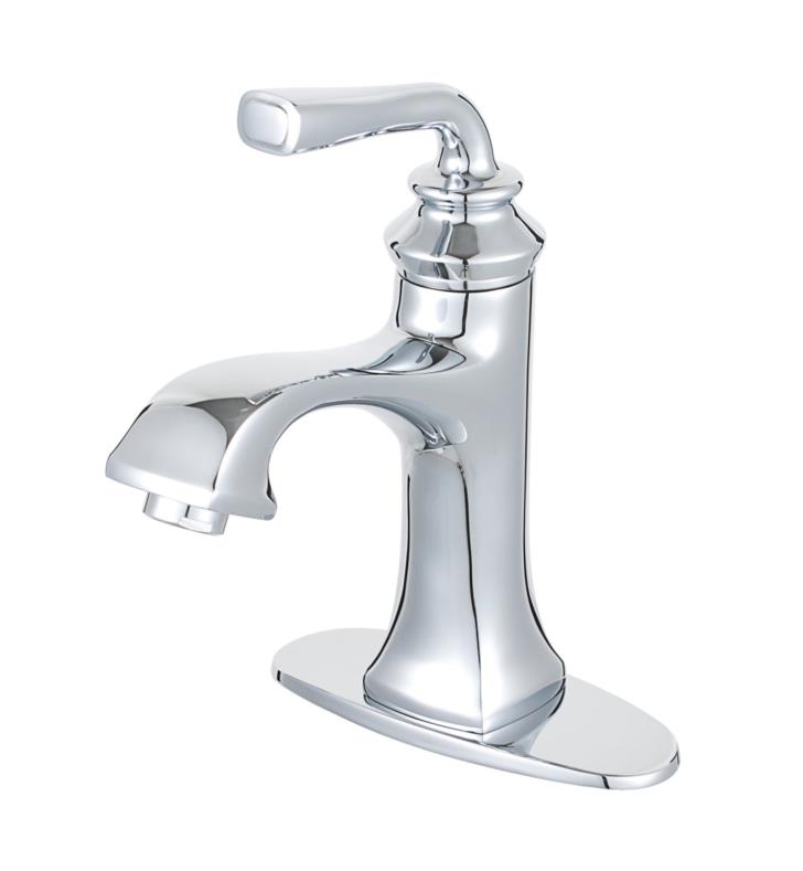 Restoration 8 5/8" Single Lever Handle Single Hole Bathroom Sink Faucet with Pop-Up Drain Restoration 8 5/8" Single Lever Handle Single Hole Bathroom Sink Faucet with Pop-Up Drain