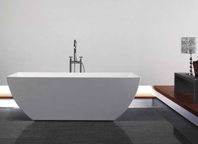 Whirlpools 30 x 67 Rectangle Acrylic Freestanding Bathtub