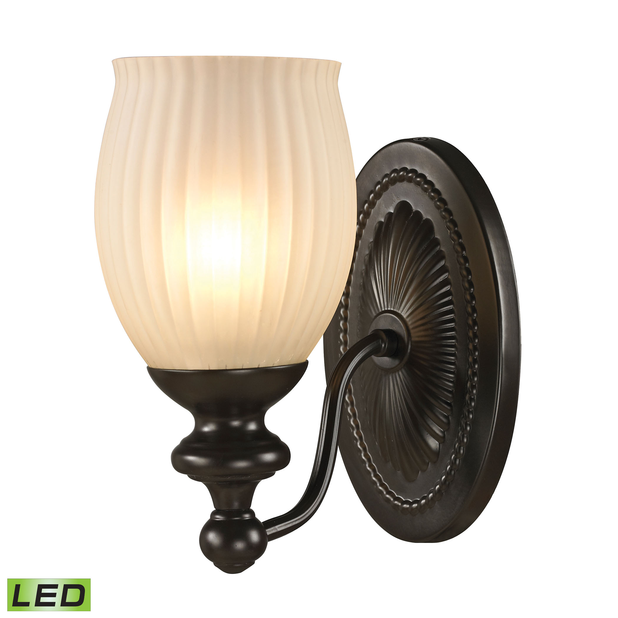 Park Ridge Collection 1 Light Bath in Oil Rubbed Bronze - LED Offering Up To 800 Lumens (60 Watt Equivalent)