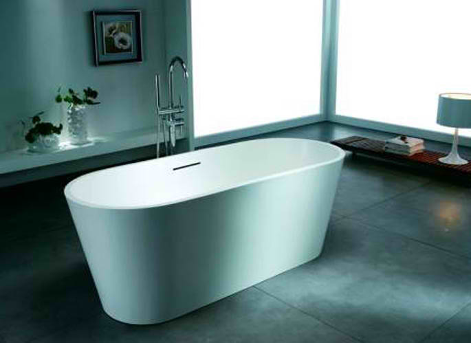 Whirlpools 28 x 67 Artificial Stone Freestanding Bathtub