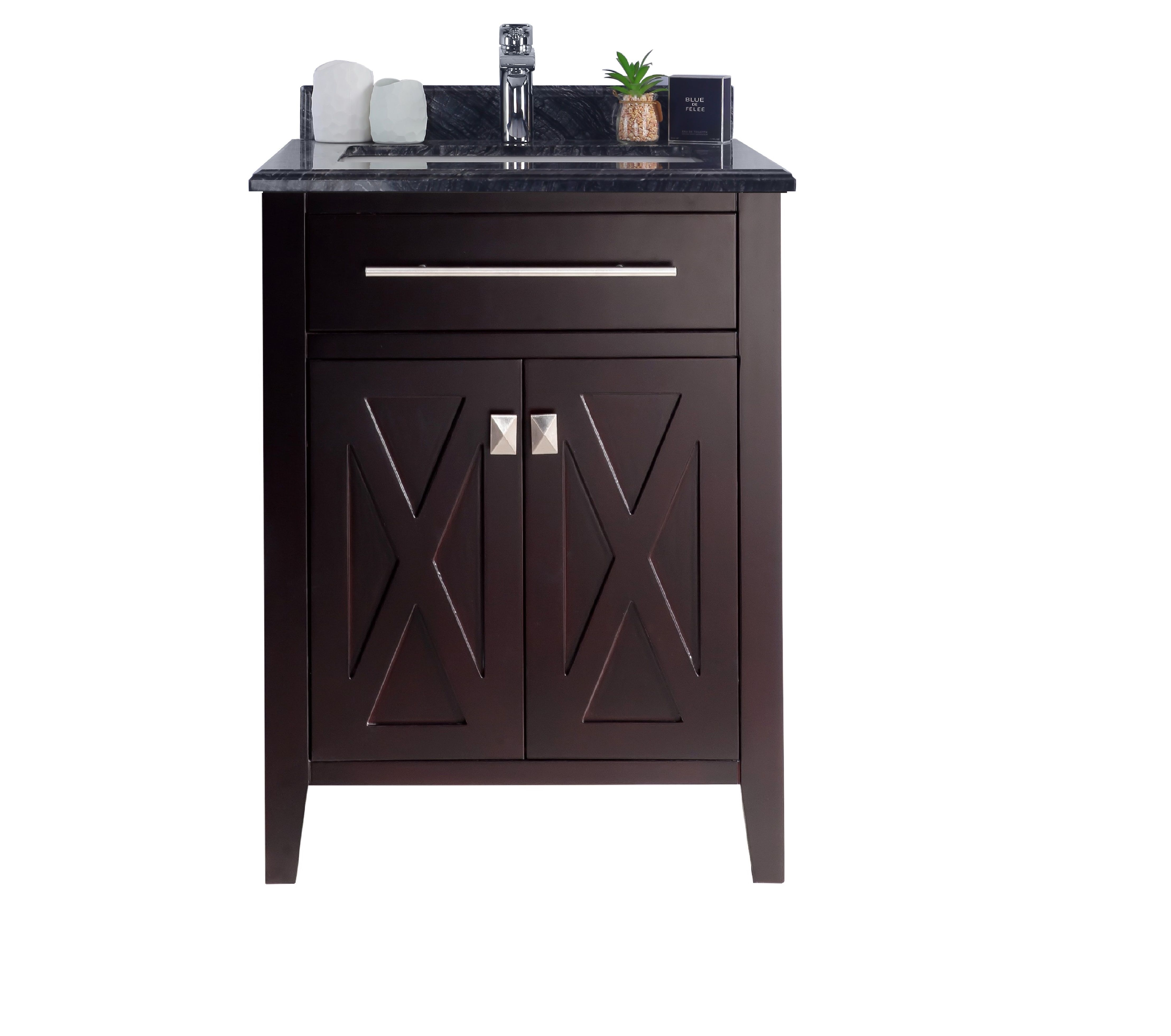 24" Single Sink Bathroom Cabinet + Top and Color Options