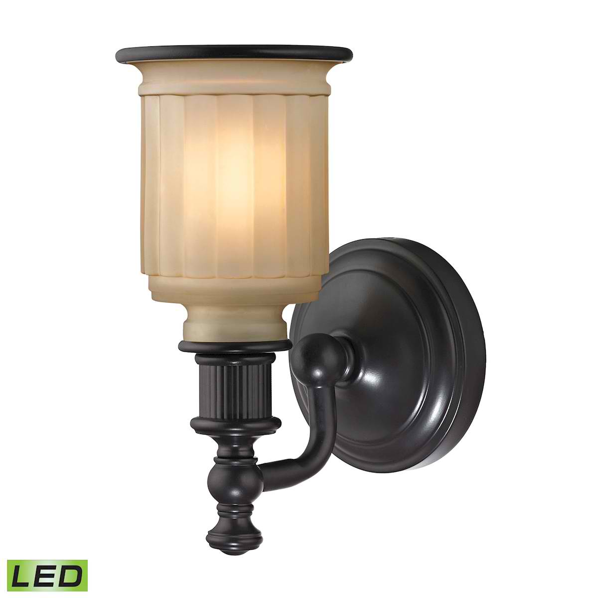 Acadia Collection 1 Light Bath in Oil Rubbed Bronze - LED Offering Up To 800 Lumens (60 Watt Equivalent)