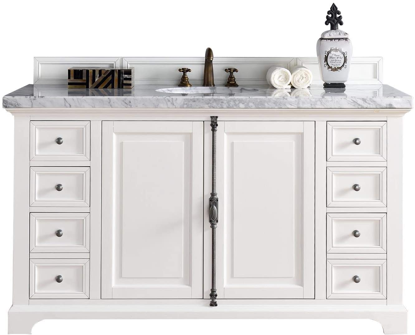 James Martin Providence Collection 60" Single Vanity Cabinet, Bright White