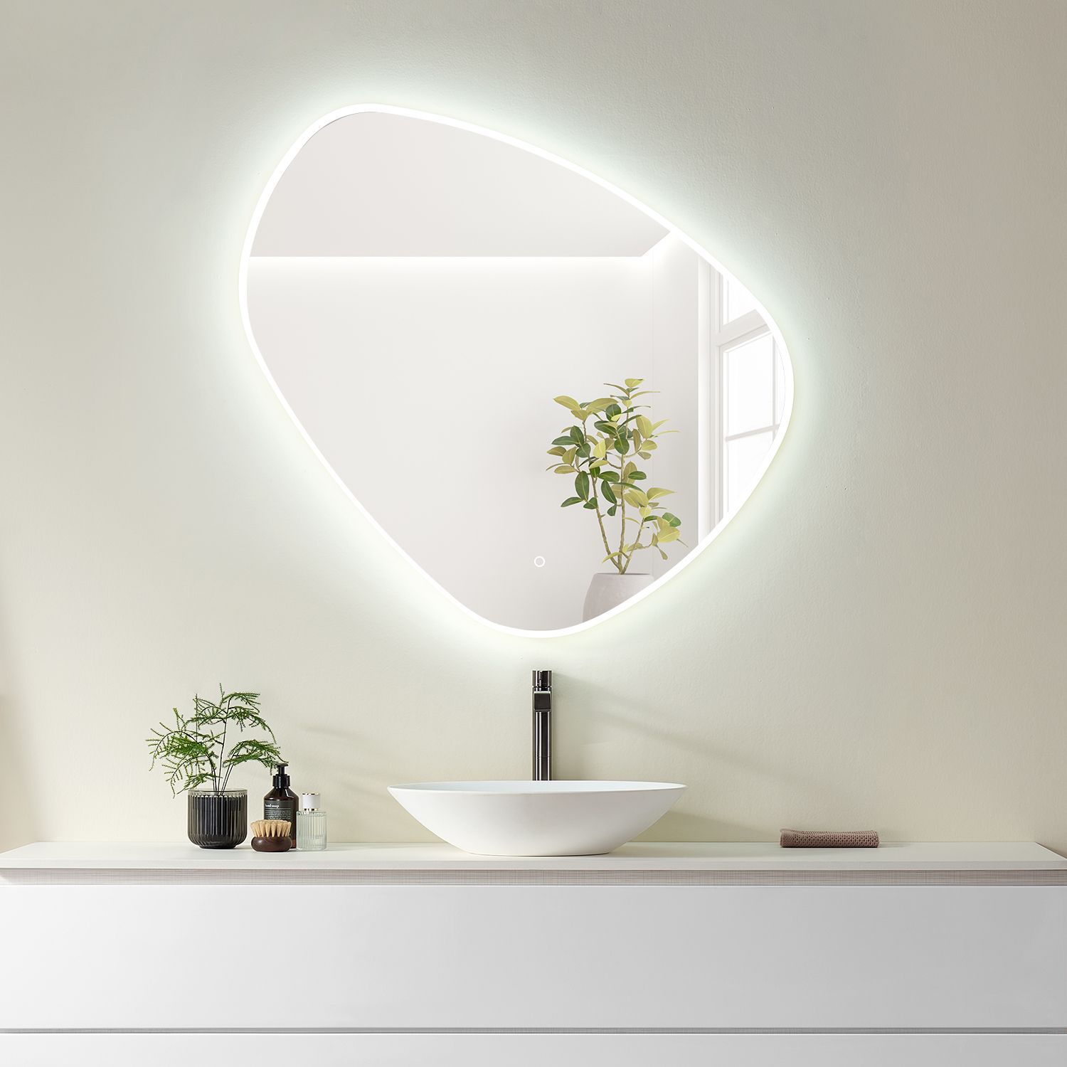 LV Novelty 39" Frameless Modern Bathroom/Vanity LED Lighted Wall Mirror