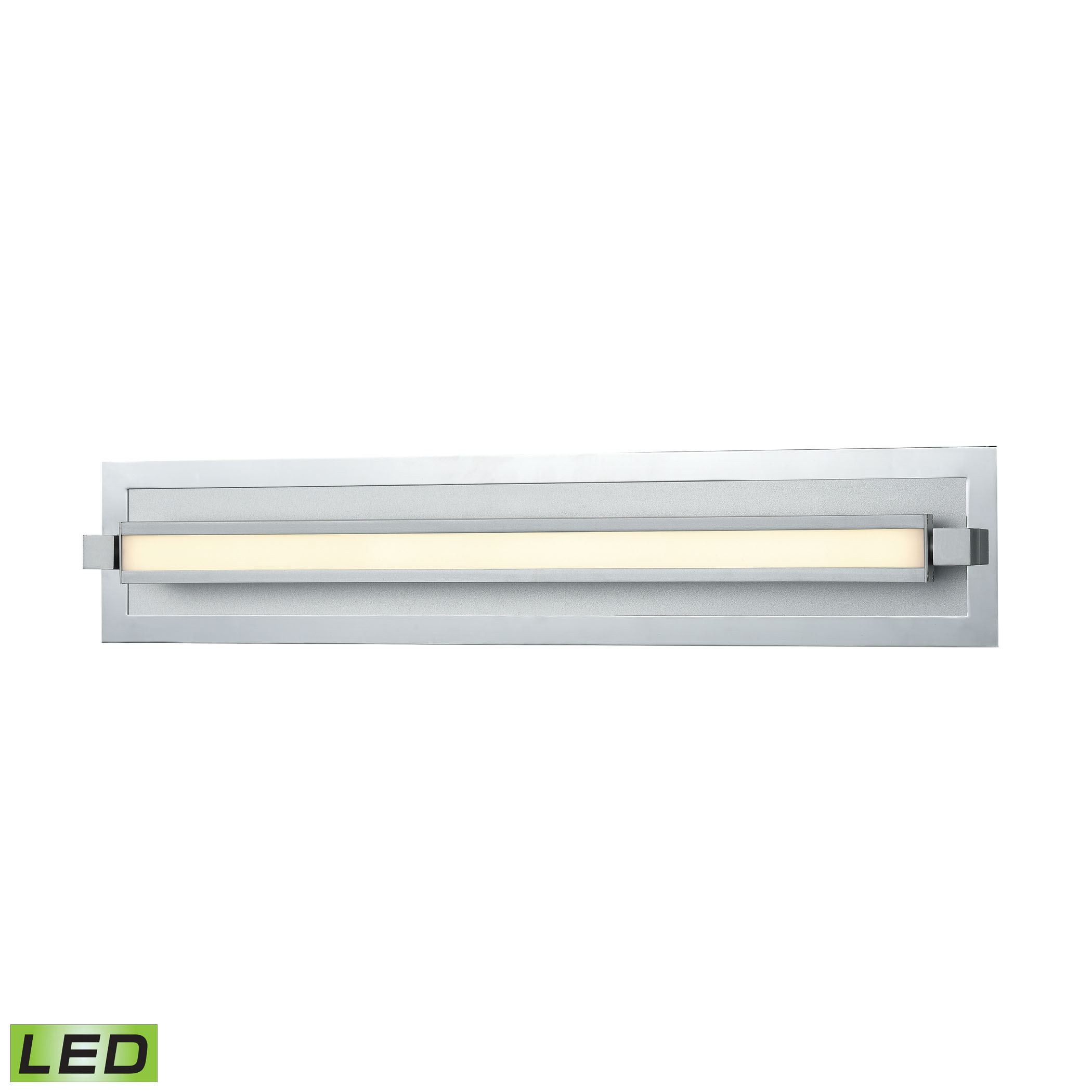 Kiara Vanity Frosted and Polished Nickel or Satin Aluminum - 2400 Lumens