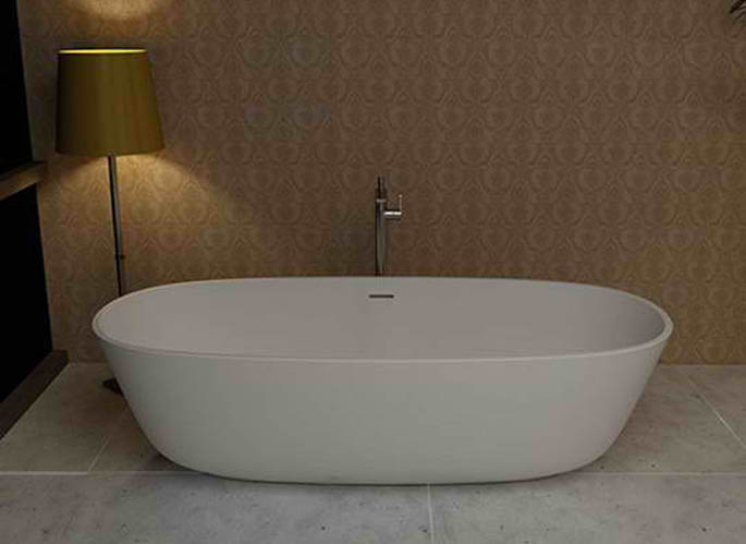 Whirlpools 32 x 71 Artificial Stone Freestanding Bathtub