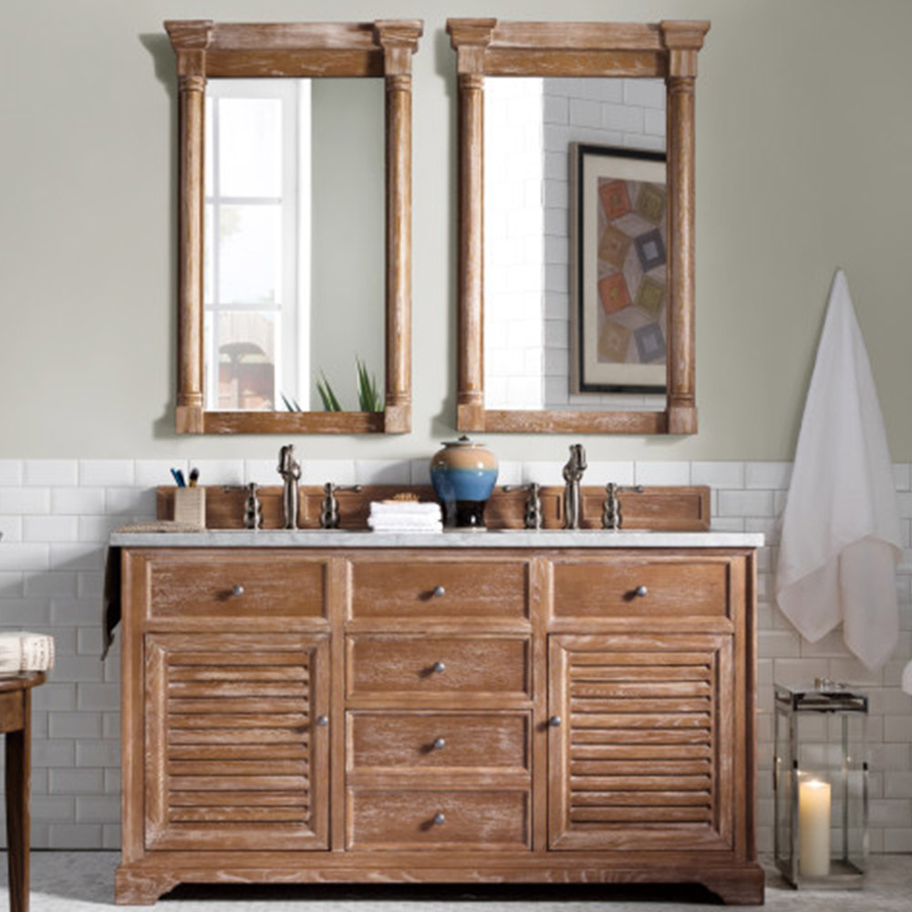 James Martin Savannah Collection 60" Driftwood Double Vanity Cabinet