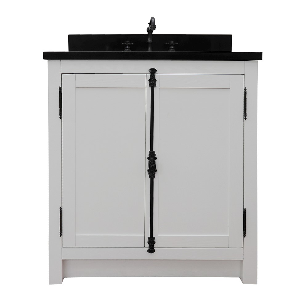 30" Single Vanity in Glacier Ash Finish - Cabinet Only with Countertop, Mirror and Backsplash Options