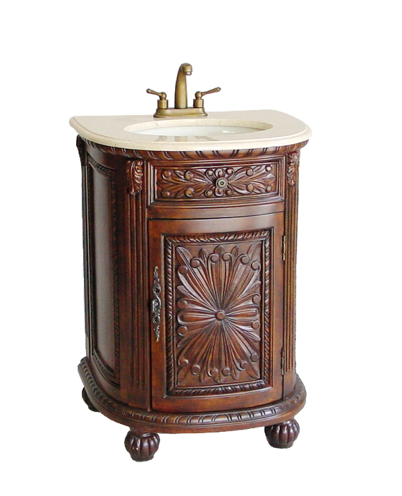 24 inch Adelina Decorative Petite Vintage Bathroom Vanity