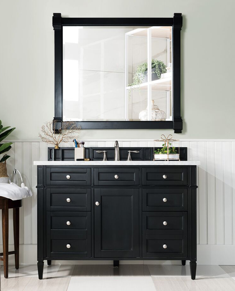 James Martin Brittany Collection 48" Single Vanity, Black Onyx