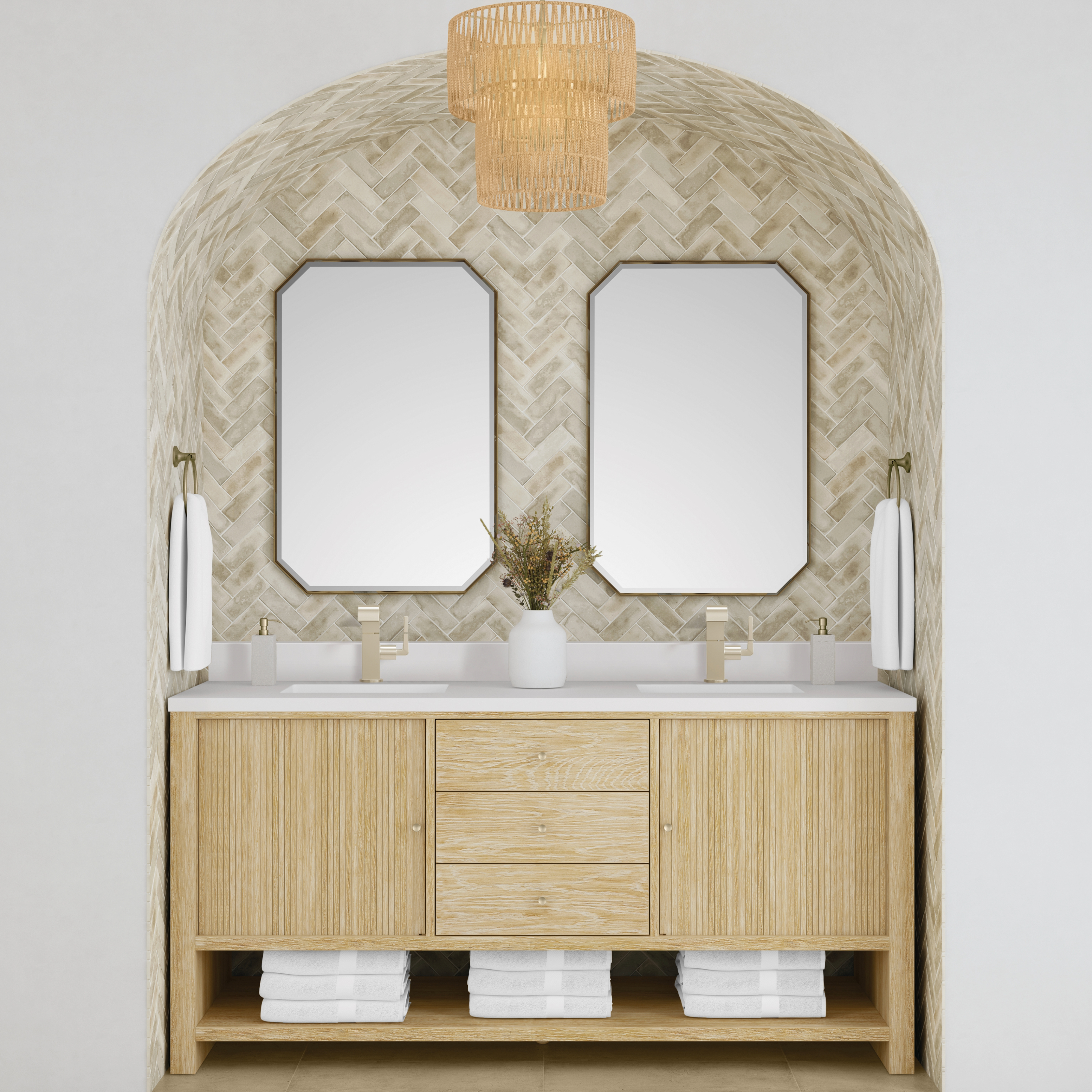 James Martin Marigot Single 72" Double Vanity, Sunwashed Oak James Martin Marigot Single 72" Double Vanity, Sunwashed Oak