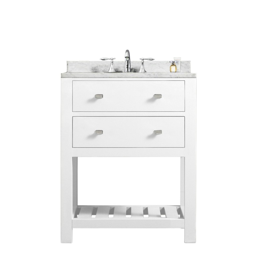 24 inch White Single Sink Bathroom Vanity Cabinet