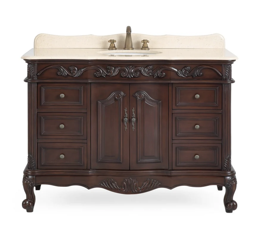42 inch Adelina Antique Fashioned Look Bathroom Vanity 42 inch Adelina Antique Fashioned Look Bathroom Vanity