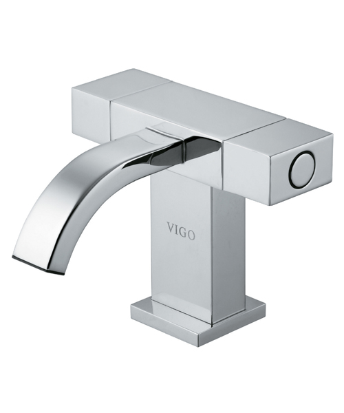 Single Handle Faucet Chrome Finish Solid Brass Construction