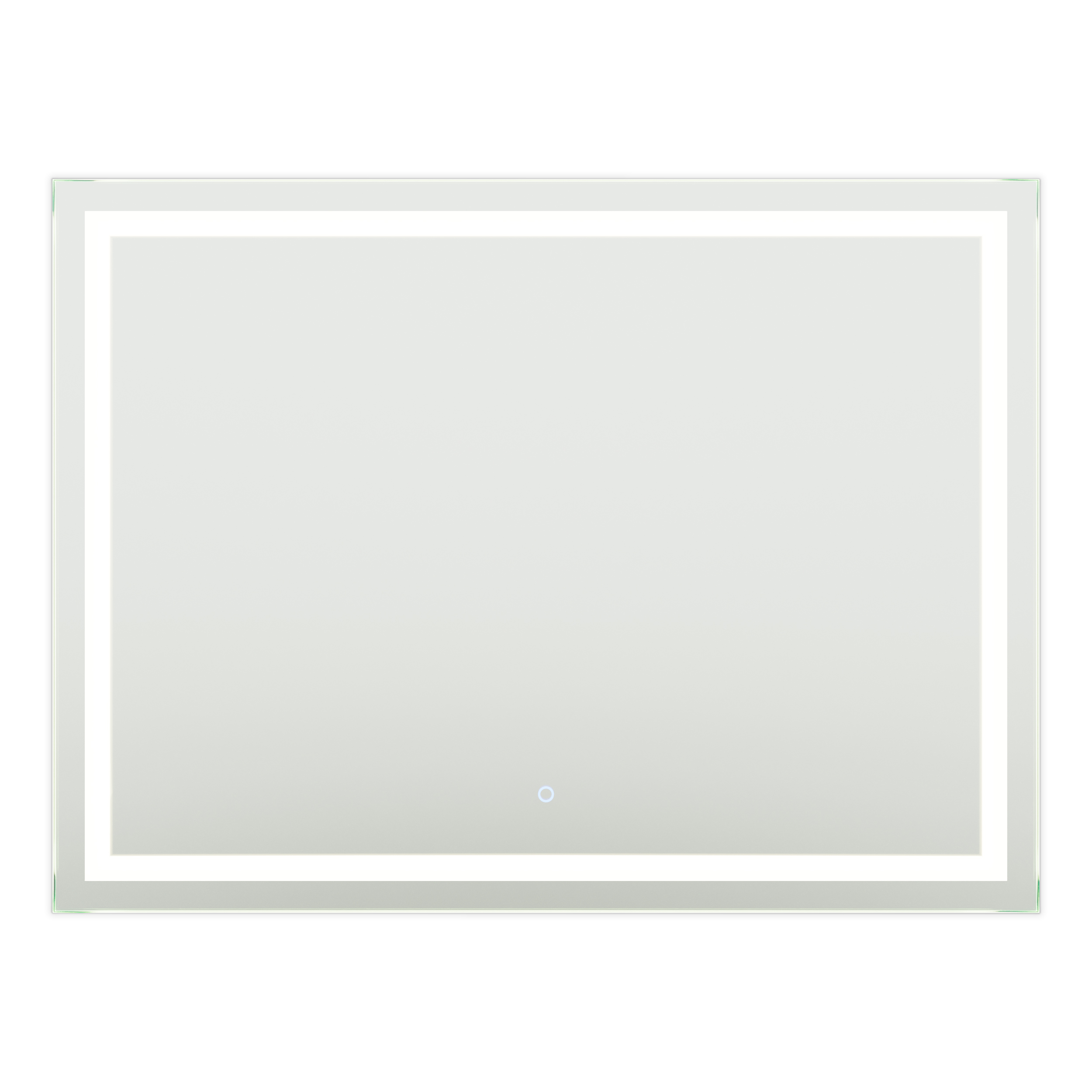 LV 48 in. W x 36 in. H Frameless LED Surface Lighted Bathroom Vanity Mirror with Dimmer and Defogger