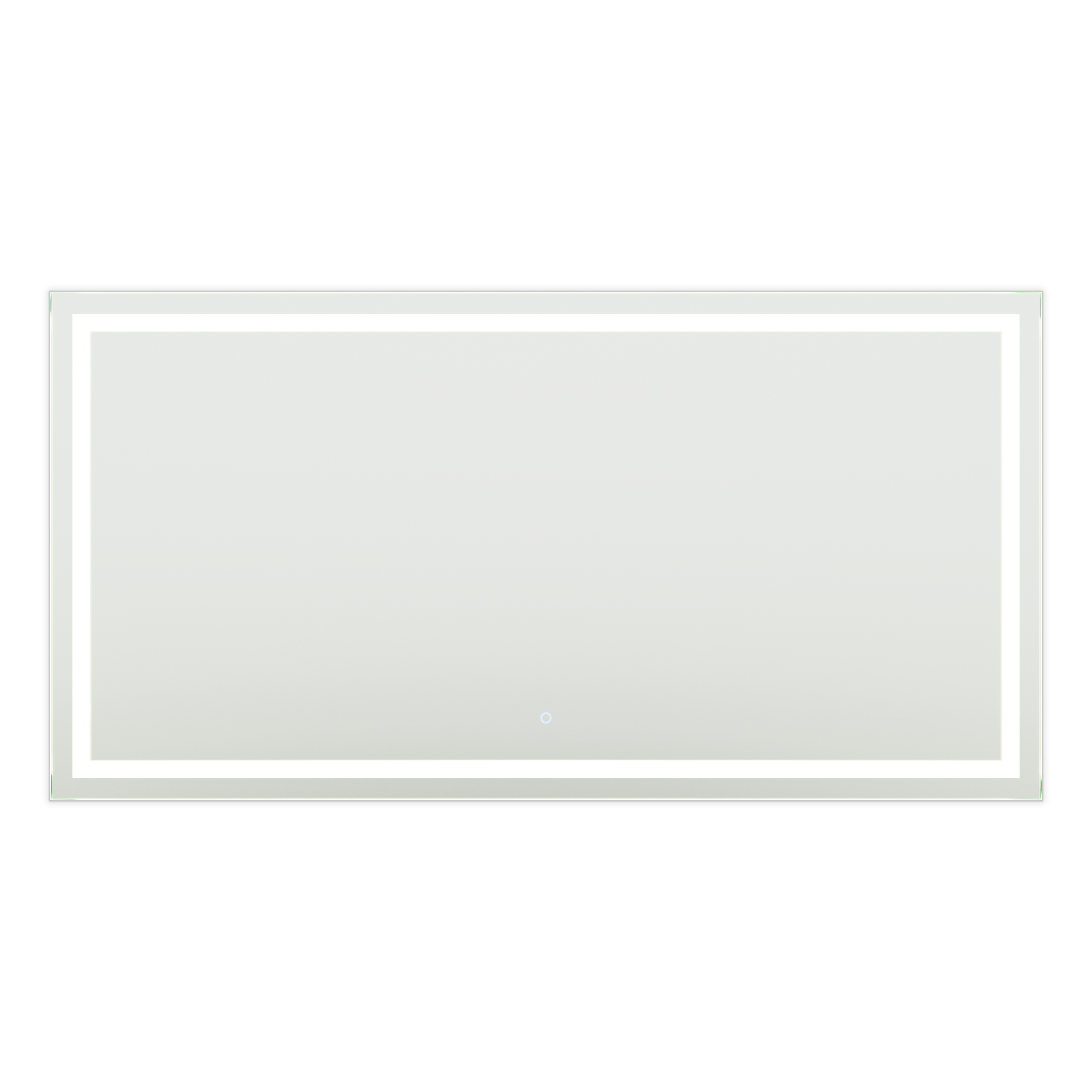 LV 70 in. W x 36 in. H Frameless LED Surface Lighted Bathroom Vanity Mirror with Dimmer and Defogger