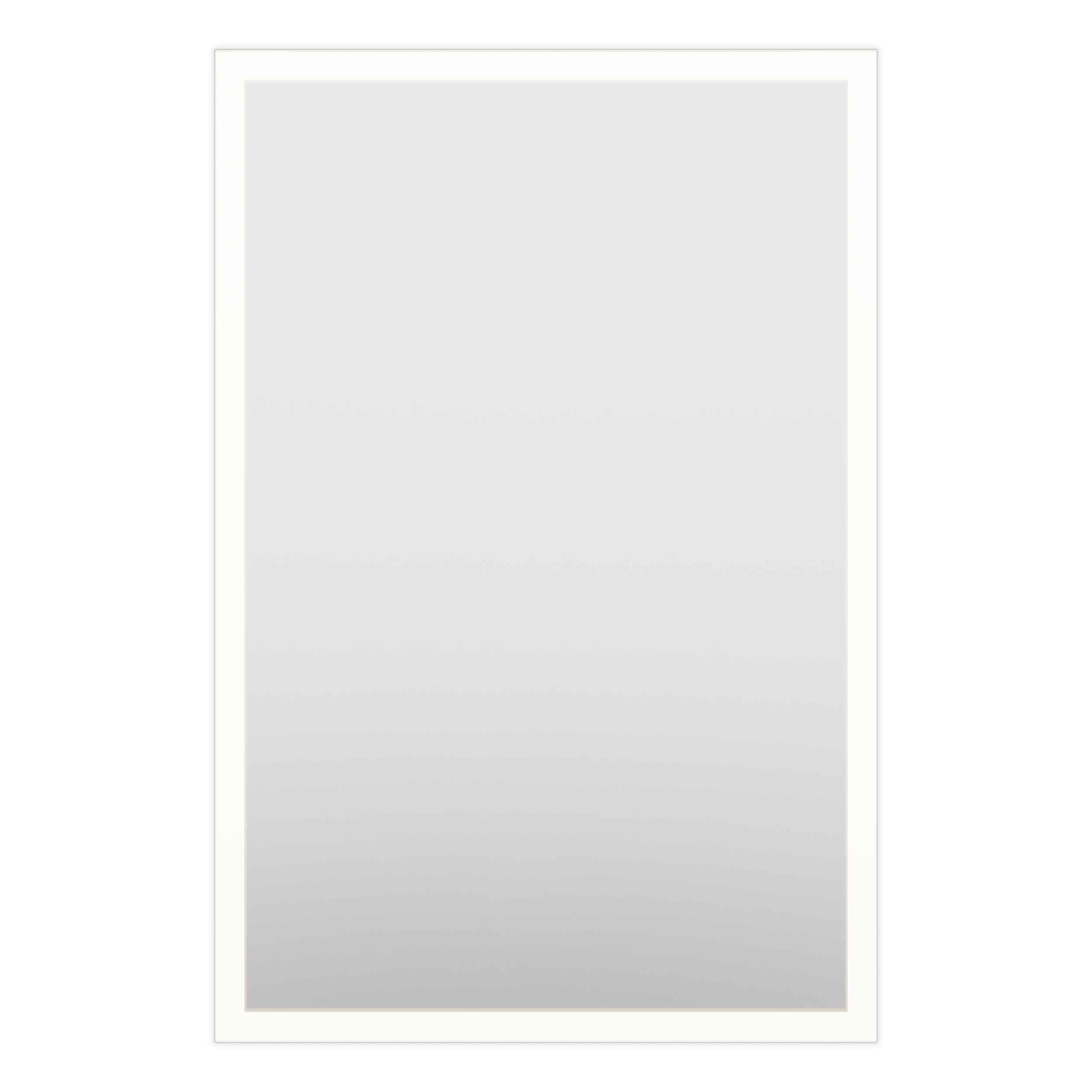 LV 24 in. W x 36 in. H Frameless LED Perimeter Lighted Bathroom Vanity Mirror with Dimmer and Defogger
