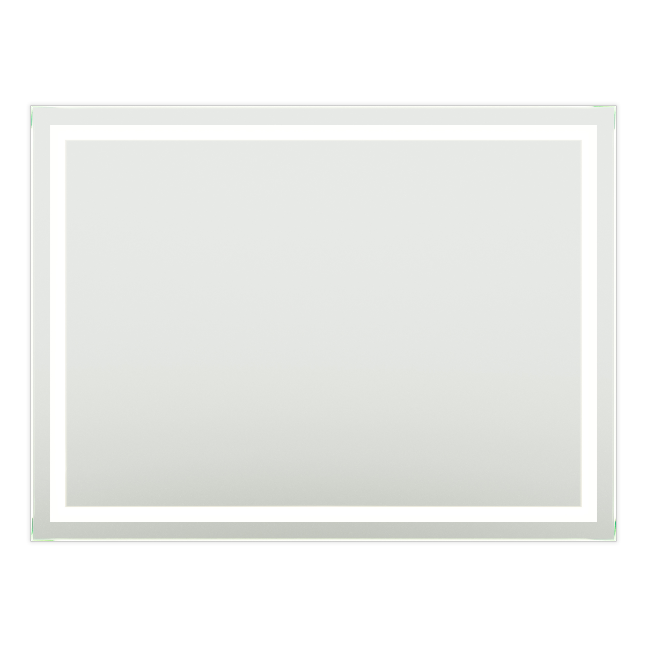 LV 48 in. x 36 in. H Frameless LED Surface Lighted Bathroom Vanity Mirror with Dimmer and Defogger 