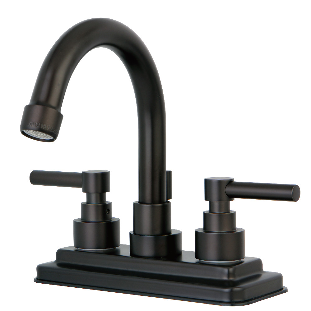 Double Handle 4" Centerset Bathroom Faucet with Brass Pop-Up, Oil Rubbed Bronze with 3 Finish Options Double Handle 4" Centerset Bathroom Faucet with Brass Pop-Up, Oil Rubbed Bronze with 3 Finish Options