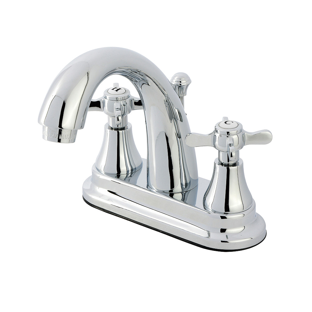 Double-Handle 3-Hole Deck Mount 4-Inch Centerset Bathroom Faucet with Brass Pop-Up, Polished Chrome with 3 Finish Options Double-Handle 3-Hole Deck Mount 4-Inch Centerset Bathroom Faucet with Brass Pop-Up, Polished Chrome with 3 Finish Options