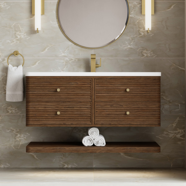 James Martin 48" Single Vanity Cabinet Sable Finish, Base only, with Countertop Options