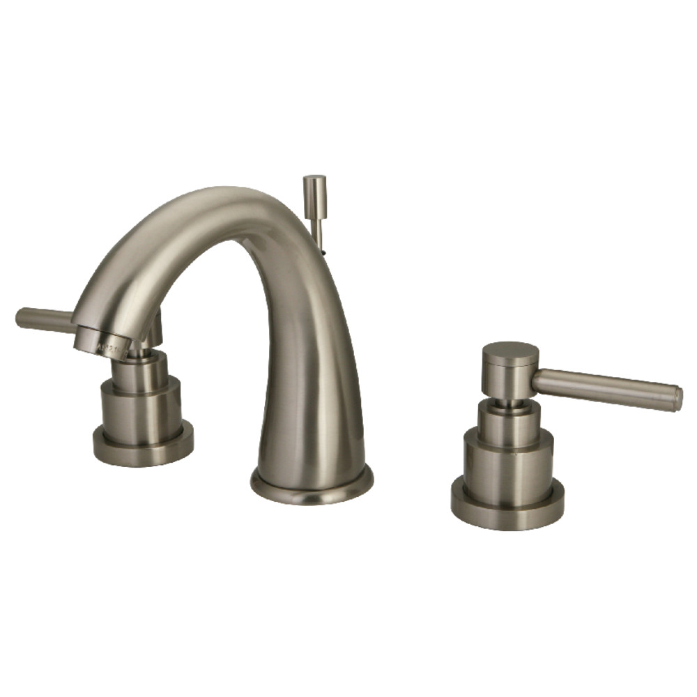 Widespread Bathroom Faucet Brushed Nickel with Brass Pop-Up, and 3 Finish Options Widespread Bathroom Faucet Brushed Nickel with Brass Pop-Up, and 3 Finish Options
