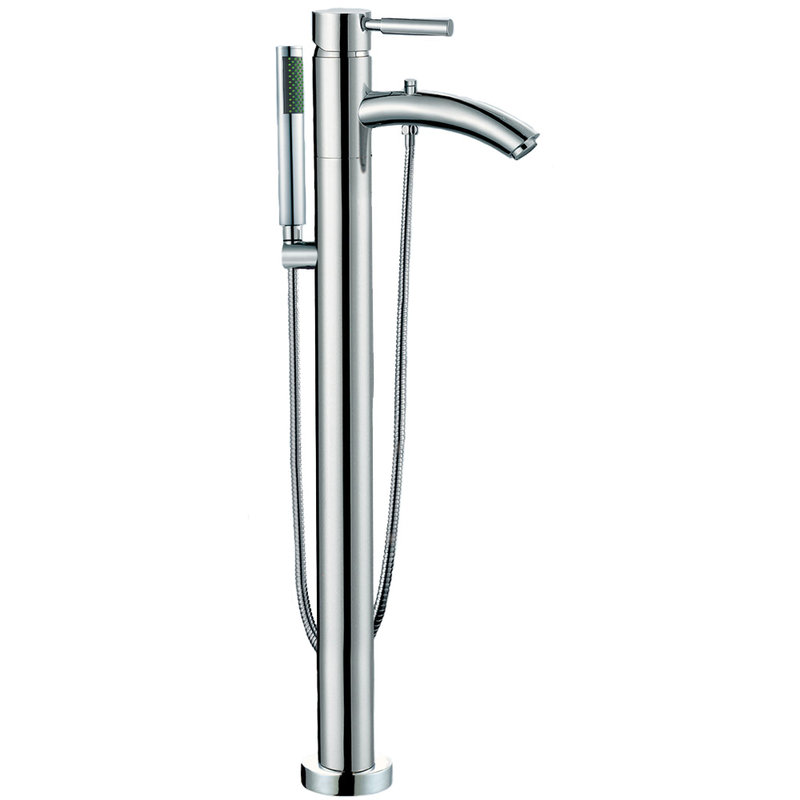 Taron Floor-Mounted Bathroom Faucet Polished Chrome